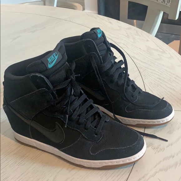 nike dunk sky hi black gum